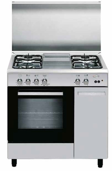 Glem AS85AIF3 Freestanding Gas hob Stainless steel cooker