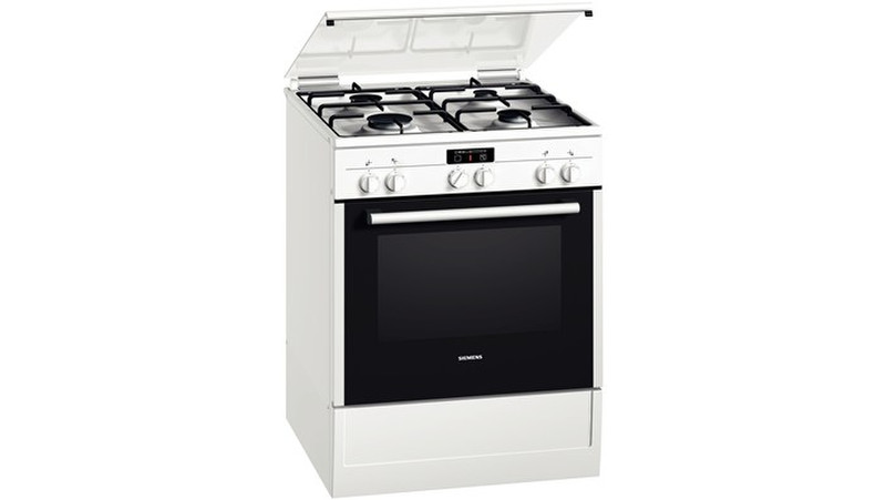 Siemens HR725223N Freestanding Gas hob A White cooker