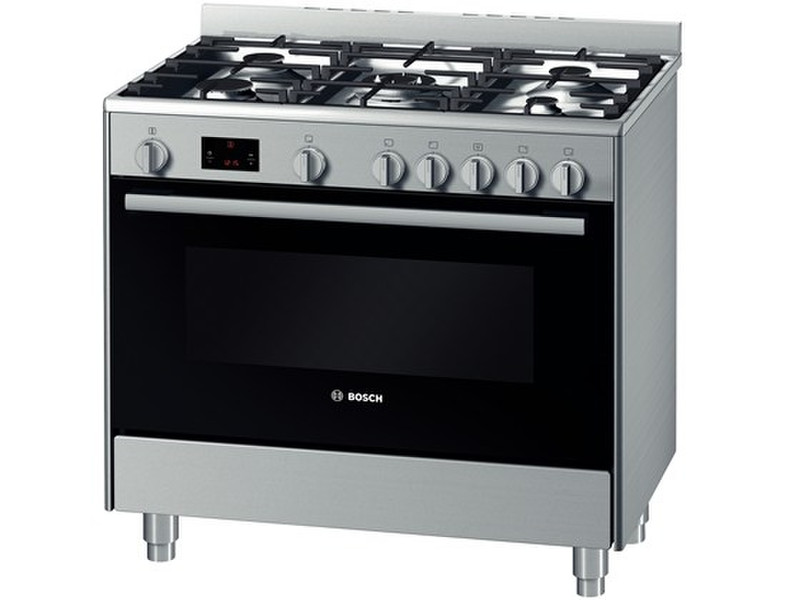 Bosch HSB735255N Freestanding Gas hob C Stainless steel cooker