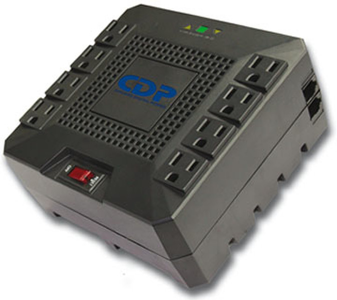 CDP B-AVR 1808 1800VA 8AC outlet(s) Compact Black uninterruptible power supply (UPS)