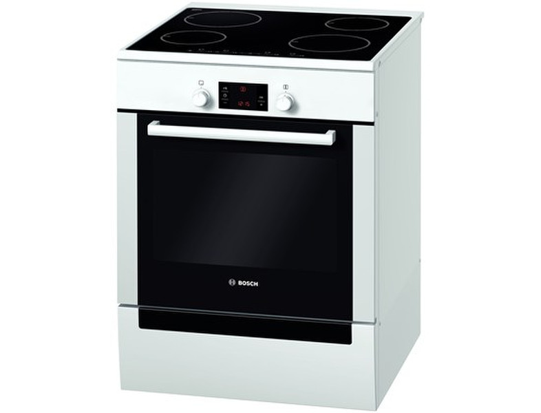 Bosch HCE748123 Freestanding Induction hob A Black,White cooker