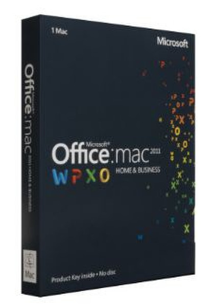 Microsoft Office Home & business 2011 Mac, 1U, ENG, DVD