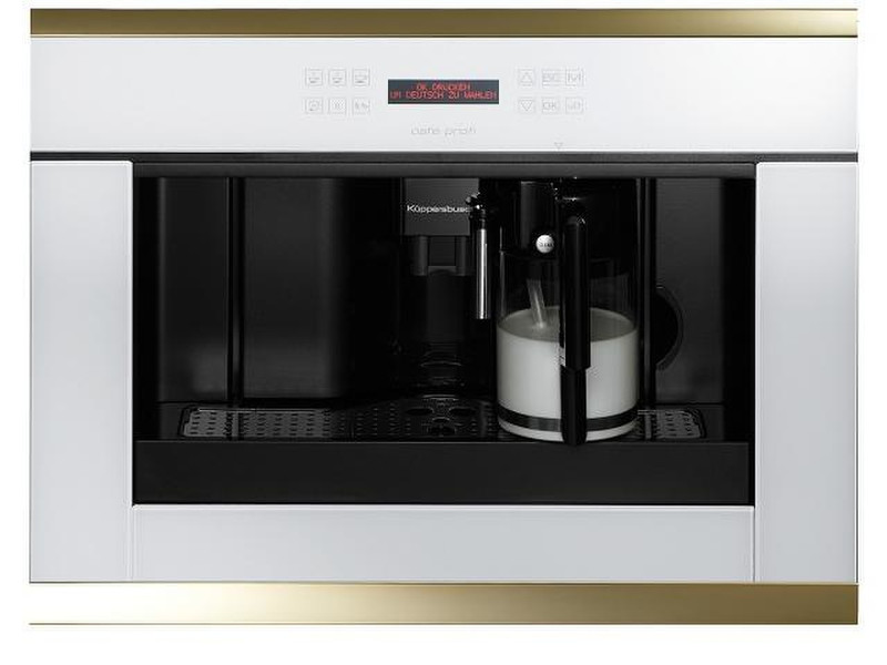 Kueppersbusch EKV 6500.1 W4 Espresso machine Золотой, Белый кофеварка