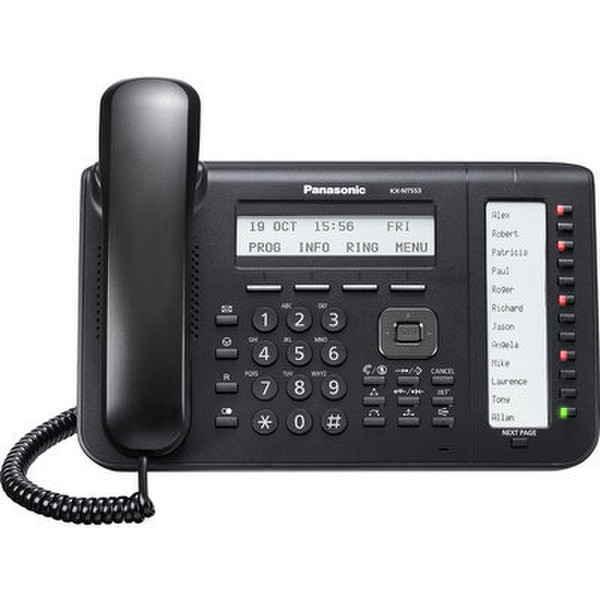 Panasonic KX-NT553 Kabelgebundenes Mobilteil LCD Schwarz
