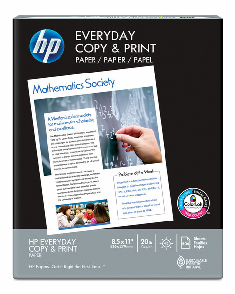 HP Everyday Copy and Print Paper-10 reams/Letter/8.5 x 11 in printing paper