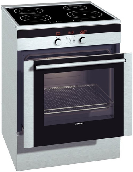 Siemens HL658540F Freestanding Induction Silver cooker