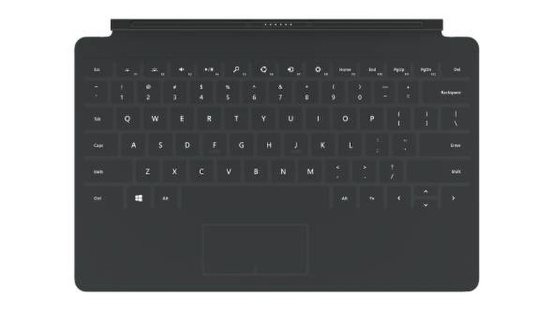 Microsoft Touch Cover 2 Microsoft Cover port QWERTY Pan Nordic Charcoal