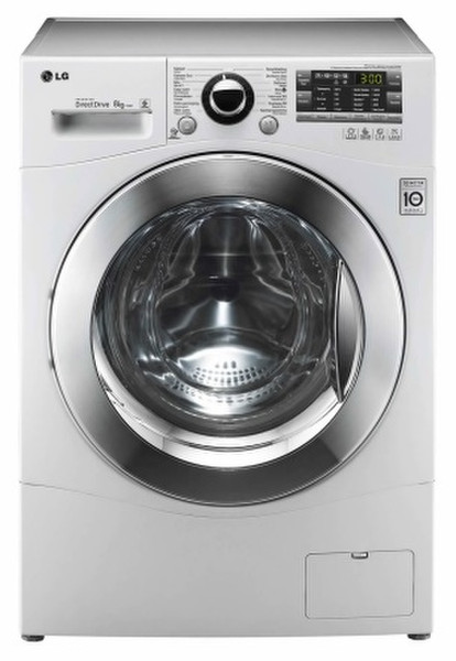 LG F148T freestanding Front-load 8kg 1400RPM A+++-20% White washing machine