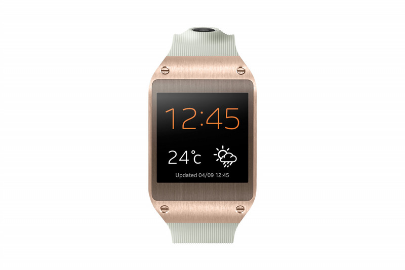 Samsung Galaxy Gear 1.63Zoll SAMOLED 73.8g Gold Smartwatch