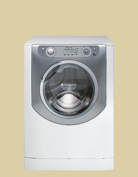 Hotpoint Aqualtis AQGF 149 Отдельностоящий Фронтальная загрузка 8кг 1400об/мин Cеребряный, Белый стиральная машина