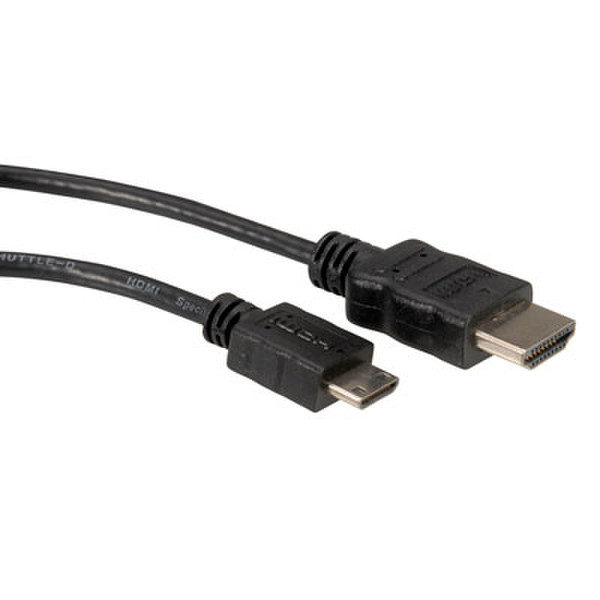 Value 11.04.5579 2m Mini-HDMI HDMI Black HDMI cable