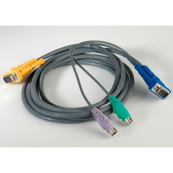Value KVM-Kabel (PS/2) für 14.99.3222/.3223 3,0m Tastatur/Video/Maus (KVM)-Kabel
