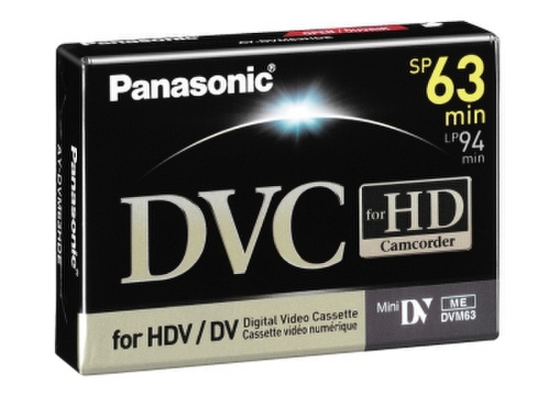 Panasonic AY-DVM 63 HDE MiniDV blank video tape
