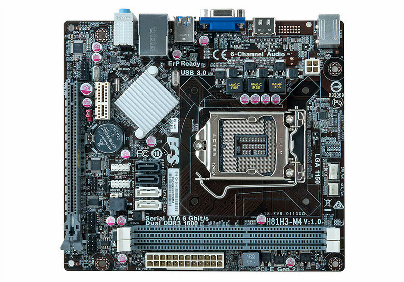 ECS Elitegroup H81H3-M4 Intel H81 Socket H3 (LGA 1150) Micro ATX Motherboard