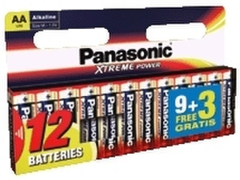 Panasonic Xtreme Power LR-6X (12 pack) Щелочной 1.5В батарейки