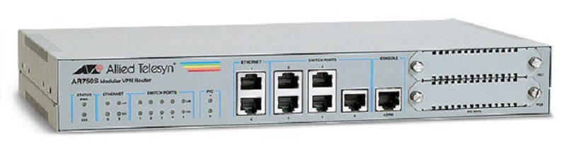 Allied Telesis AT-AR750S Eingebauter Ethernet-Anschluss Weiß Kabelrouter