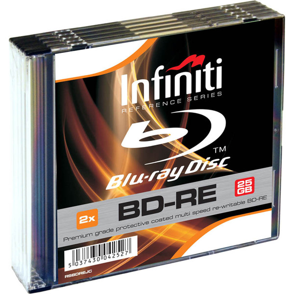 Infiniti BD-RE 5-Pack 25GB BD-RE