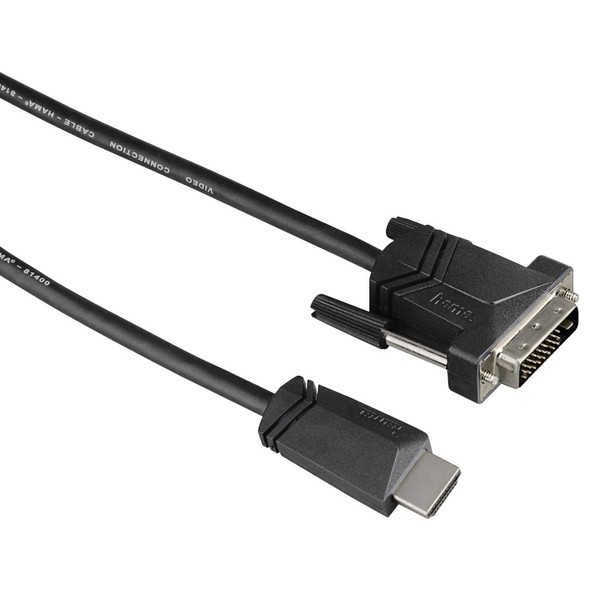 Hama 7122130 1.5m HDMI DVI-D Schwarz Videokabel-Adapter