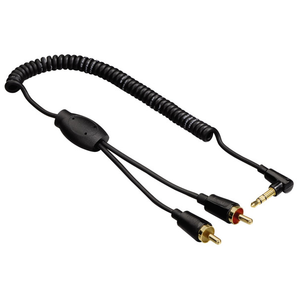 Hama 7122304 1.5m 3.5mm 2 x RCA Black audio cable