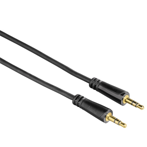 Hama 7122318 1.5m 3.5mm 3.5mm Schwarz Audio-Kabel