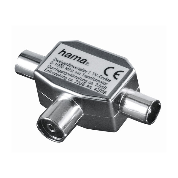 Hama 7122469 Cable combiner Silber Kabelspalter oder -kombinator