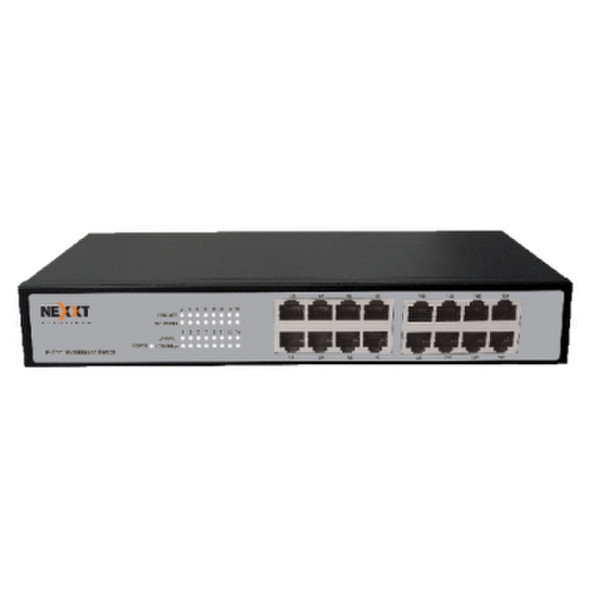 Nexxt Solutions ASFRM164U1 Fast Ethernet (10/100) Черный сетевой коммутатор