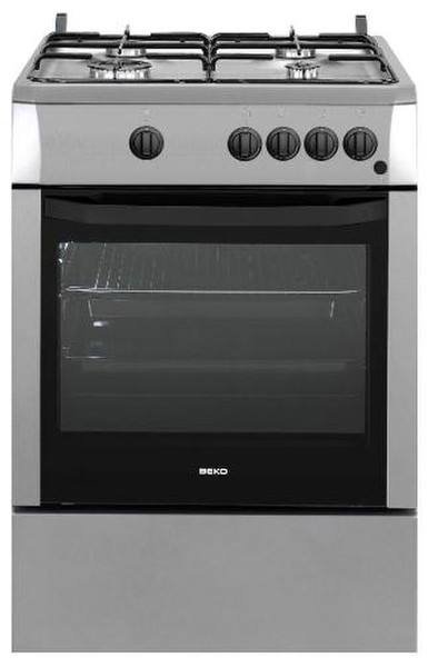 Beko CSG62010FX Freistehend Gas hob Edelstahl Küchenherd