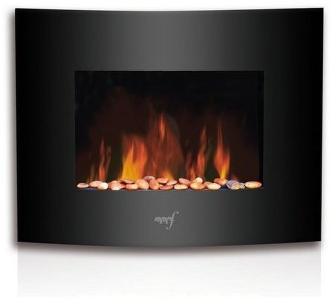 Melchioni Wallflame Mini Wall-mountable fireplace Электрический Черный