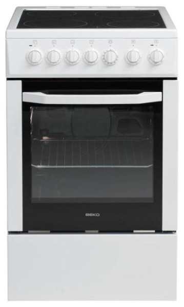 Beko CSS 57100 GW Freistehend Ceramic hob A Weiß Küchenherd