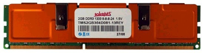 takeMS DDR3-1333 2GB 2GB DDR3 1333MHz memory module