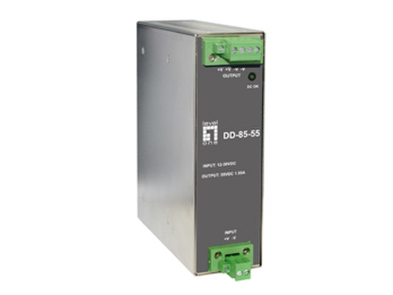 LevelOne Industrial Power Supply, 55VDC, 85W, DIN-Rail