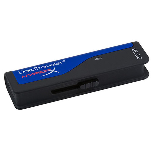 HyperX 32GB DataTraveler 32ГБ Черный USB флеш накопитель
