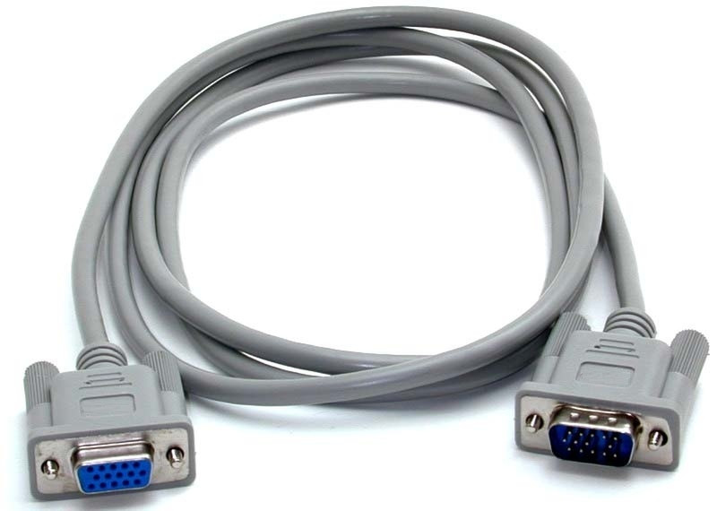 Carrefour CFL-VID07 1.8m VGA (D-Sub) VGA (D-Sub) Grey VGA cable