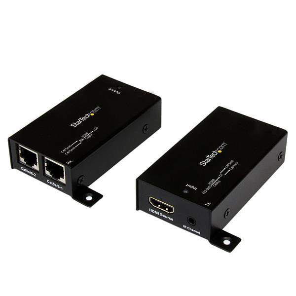 StarTech.com ST121SHD30 AV transmitter & receiver Черный АВ удлинитель