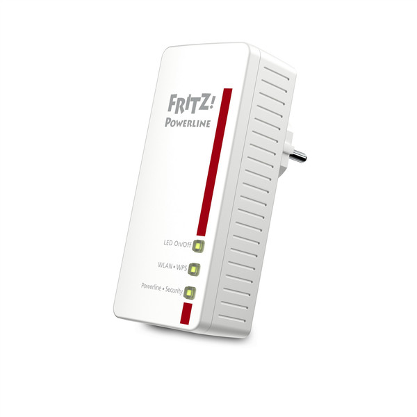 AVM FRITZ!Powerline 540E, DE 500Мбит/с Подключение Ethernet Wi-Fi Белый 1шт PowerLine network adapter
