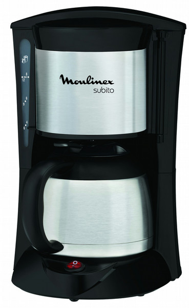 Moulinex Subito Drip coffee maker 0.9L 10cups Stainless steel