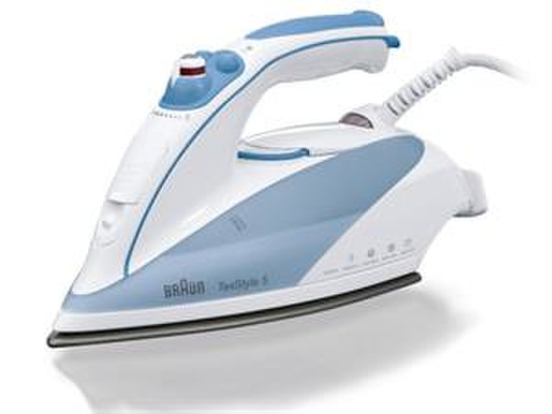 Braun TS525A Steam iron 2000Вт Синий, Белый утюг