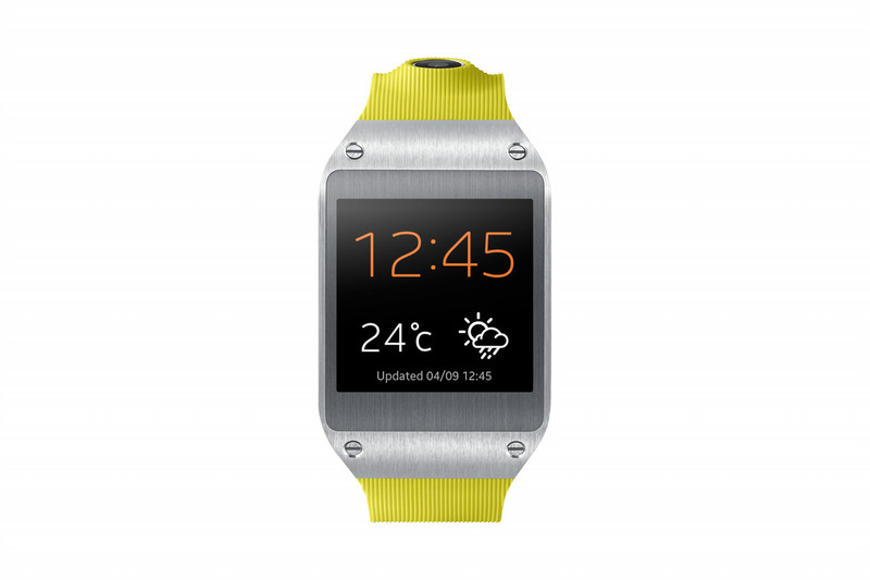 Samsung Galaxy Gear 1.63Zoll SAMOLED 73.8g Edelstahl Smartwatch
