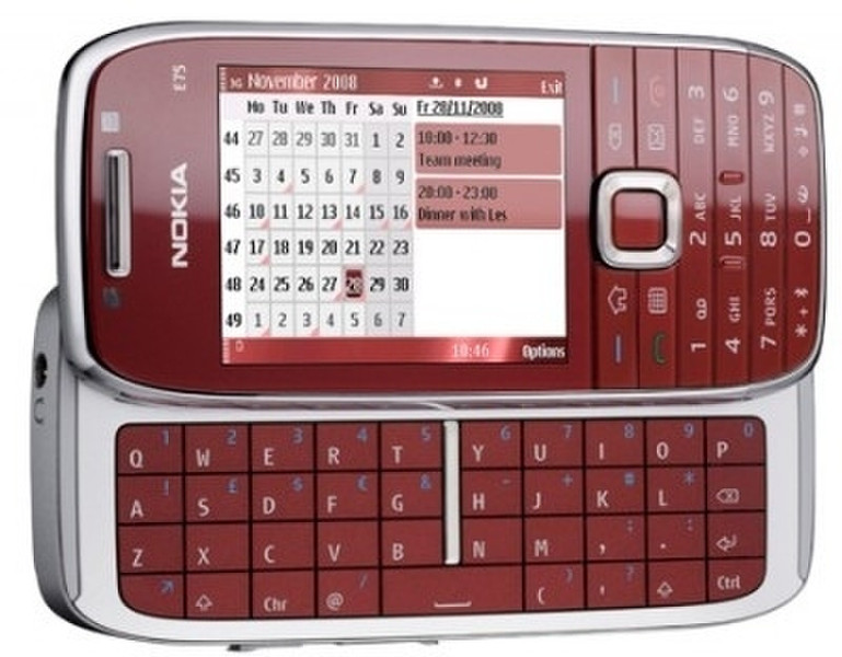 Nokia E75 Одна SIM-карта Красный смартфон