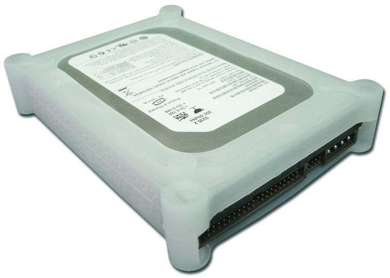 Connectland 1603005 Cover case Silikon Weiß HDD/SDD-Gehäuse