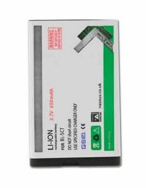 Nexxus 5051495085701 Lithium-Ion 650mAh 3.7V rechargeable battery