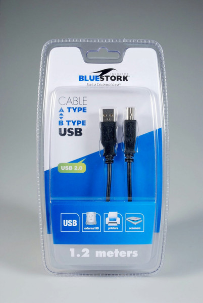 Bluestork BS-USB-ABMM-12 кабель USB