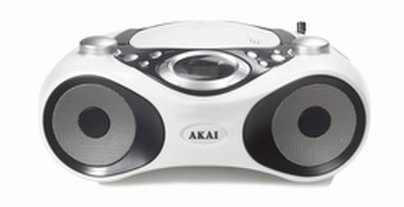 Akai Portable Radio, (MP3)CD-player Portable CD player Черный, Белый