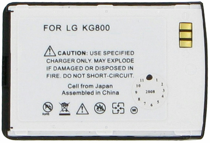 Kit Mobile LGKG800BL750B Lithium-Ion 750mAh 3.7V rechargeable battery