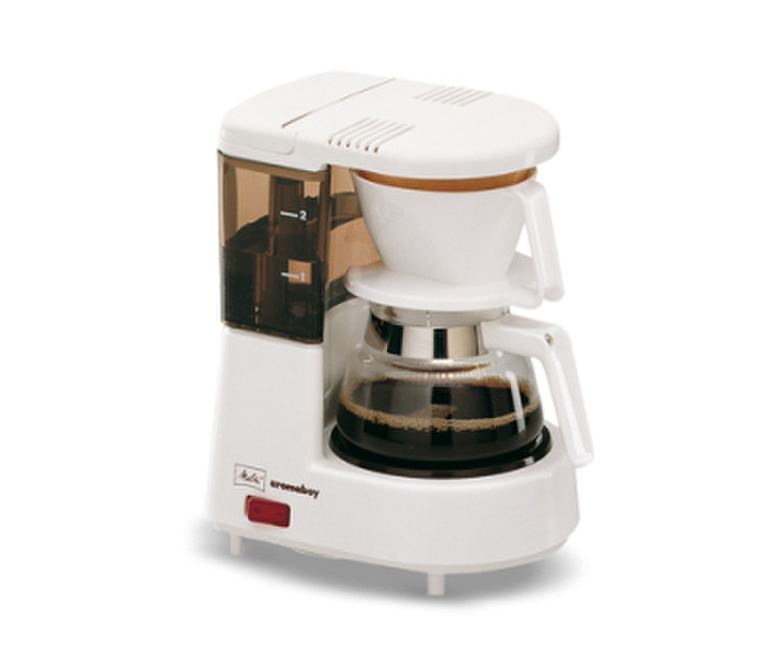 Melitta Aromaboy freestanding Fully-auto Drip coffee maker 2cups White