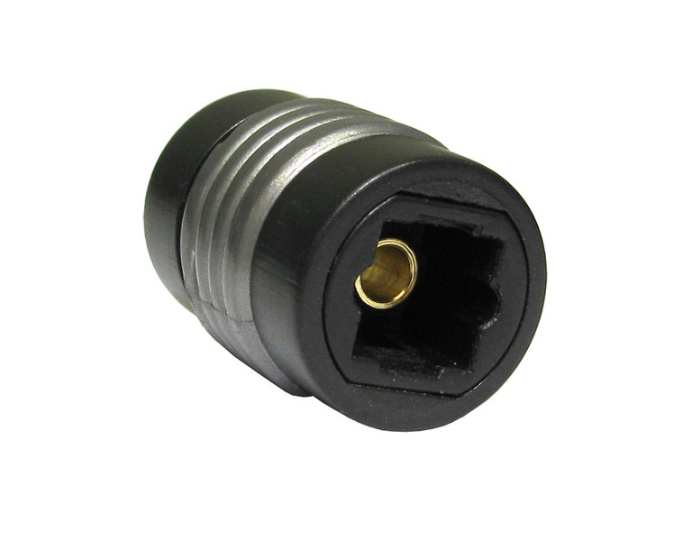 Max Value MV142155 TOSLINK Black fiber optic adapter