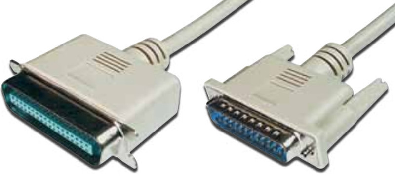 Digitus D-SUB 25-pin/CENTRONICS 36-pin 3.0 m 3m Grey printer cable
