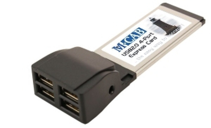 M-Cab Express Card, 4x USB2.0 Port Schnittstellenkarte/Adapter