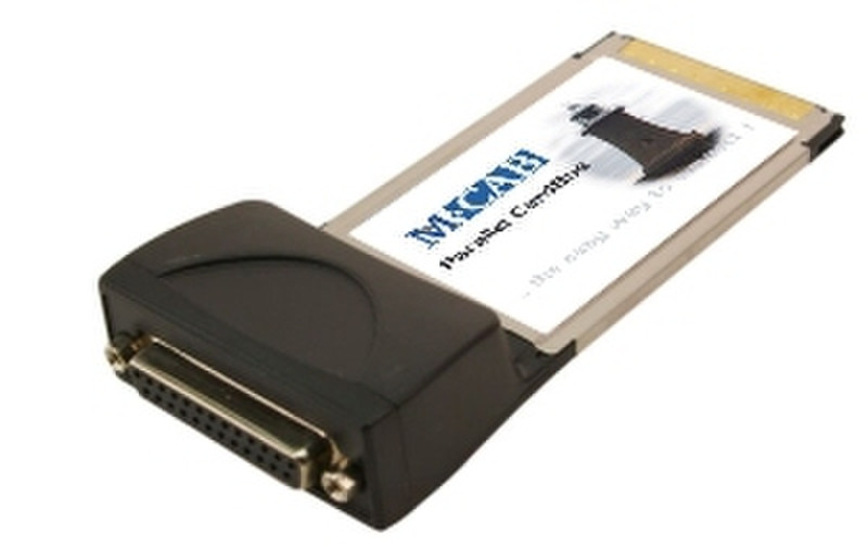 M-Cab PCMCIA CardBus, 1x parallel Port Parallel Schnittstellenkarte/Adapter