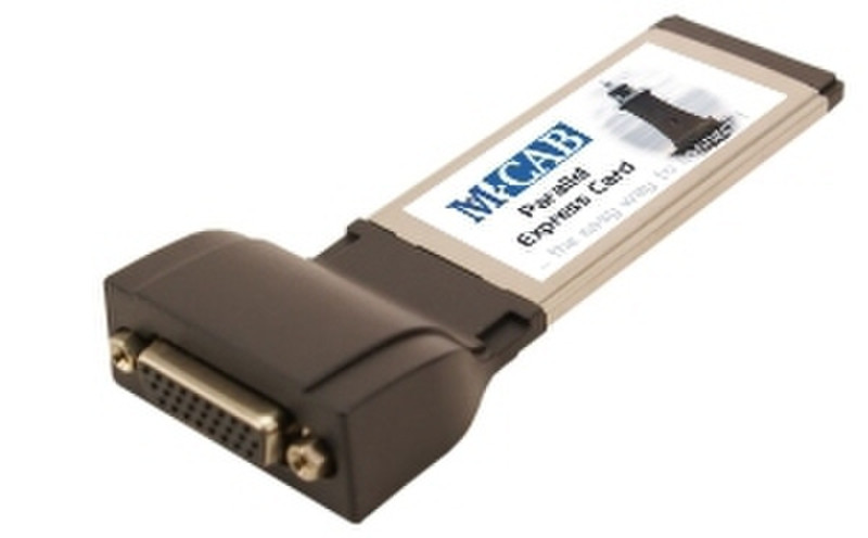 M-Cab Express Card, 1x parallel Port, 34mm Schnittstellenkarte/Adapter